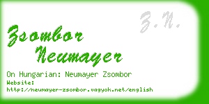 zsombor neumayer business card